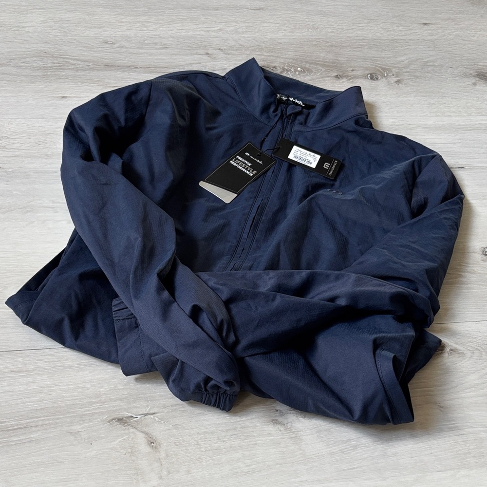 TravisMathew Surfside Full-Zip Jacket navy size medium New With‎ Tags - Picture 4 of 7